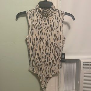NWT Express leopard print bodysuit